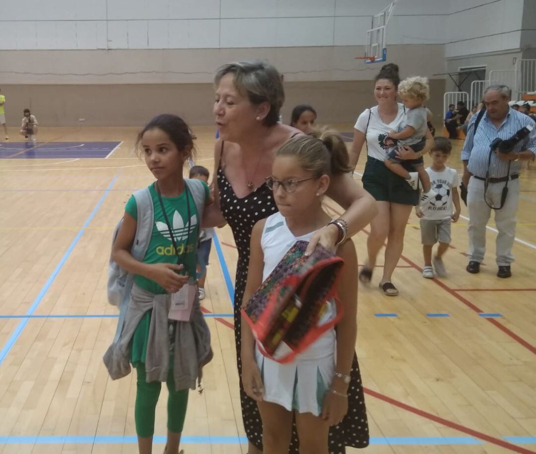 Momento de la recepción del programa &quot;Vacaciones en Paz&quot; 2019 en Linares.