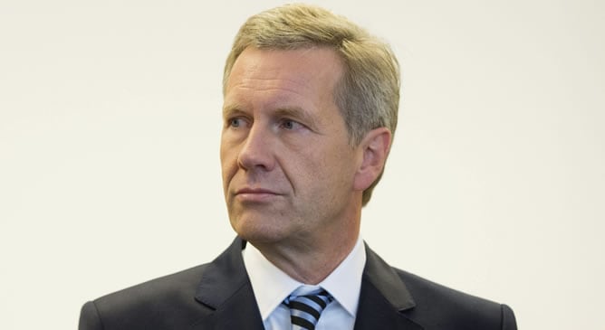 El exjefe de Estado alemán Christian Wulff a su llegada a un tribunal regional de Hanover (Alemania).