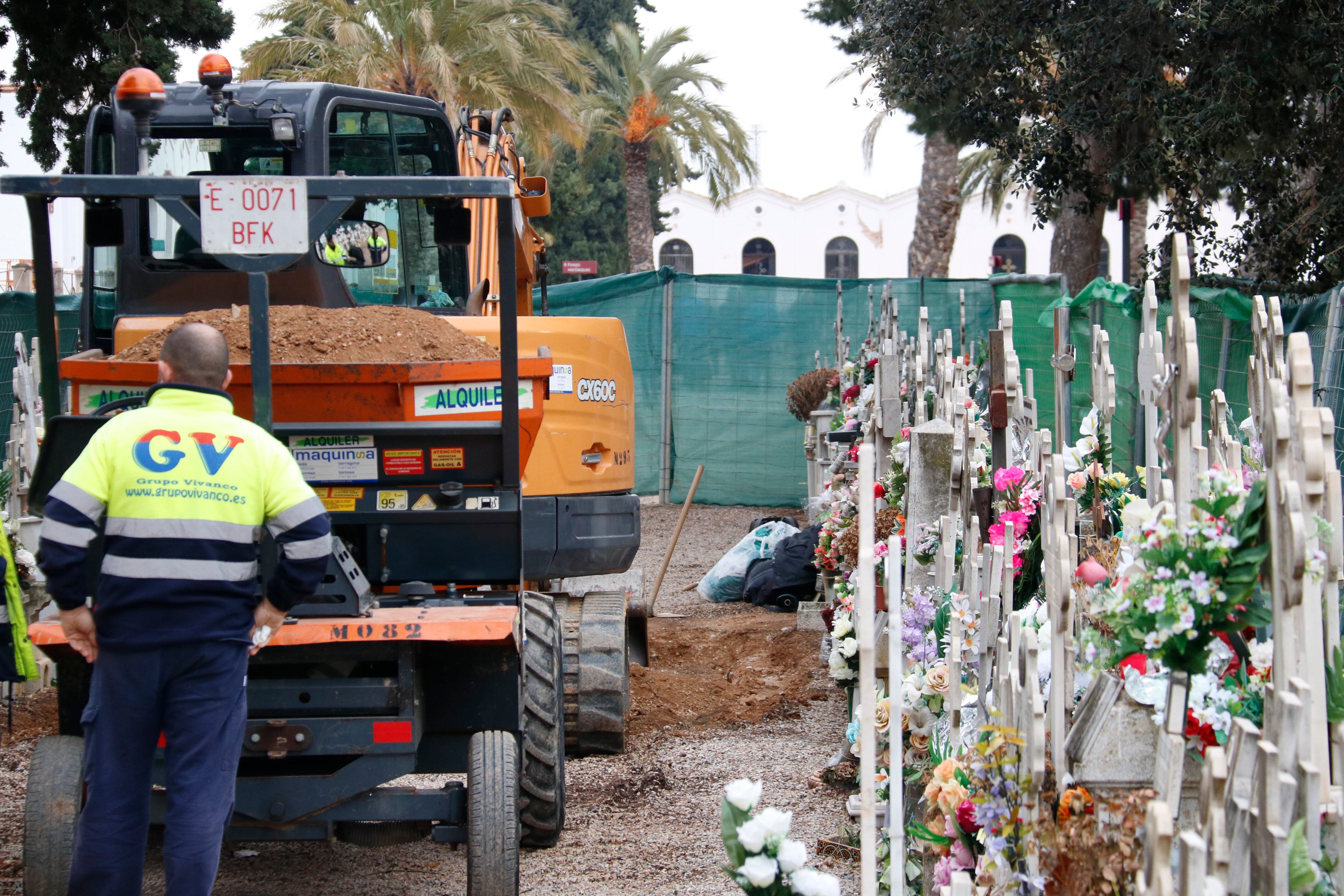 Treballs d&#039;exhumació a Reus