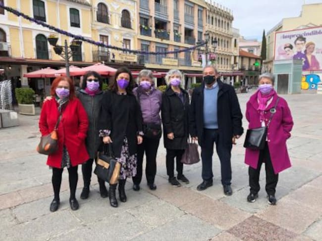 Concha Tolosa junto a Pilar Zamora