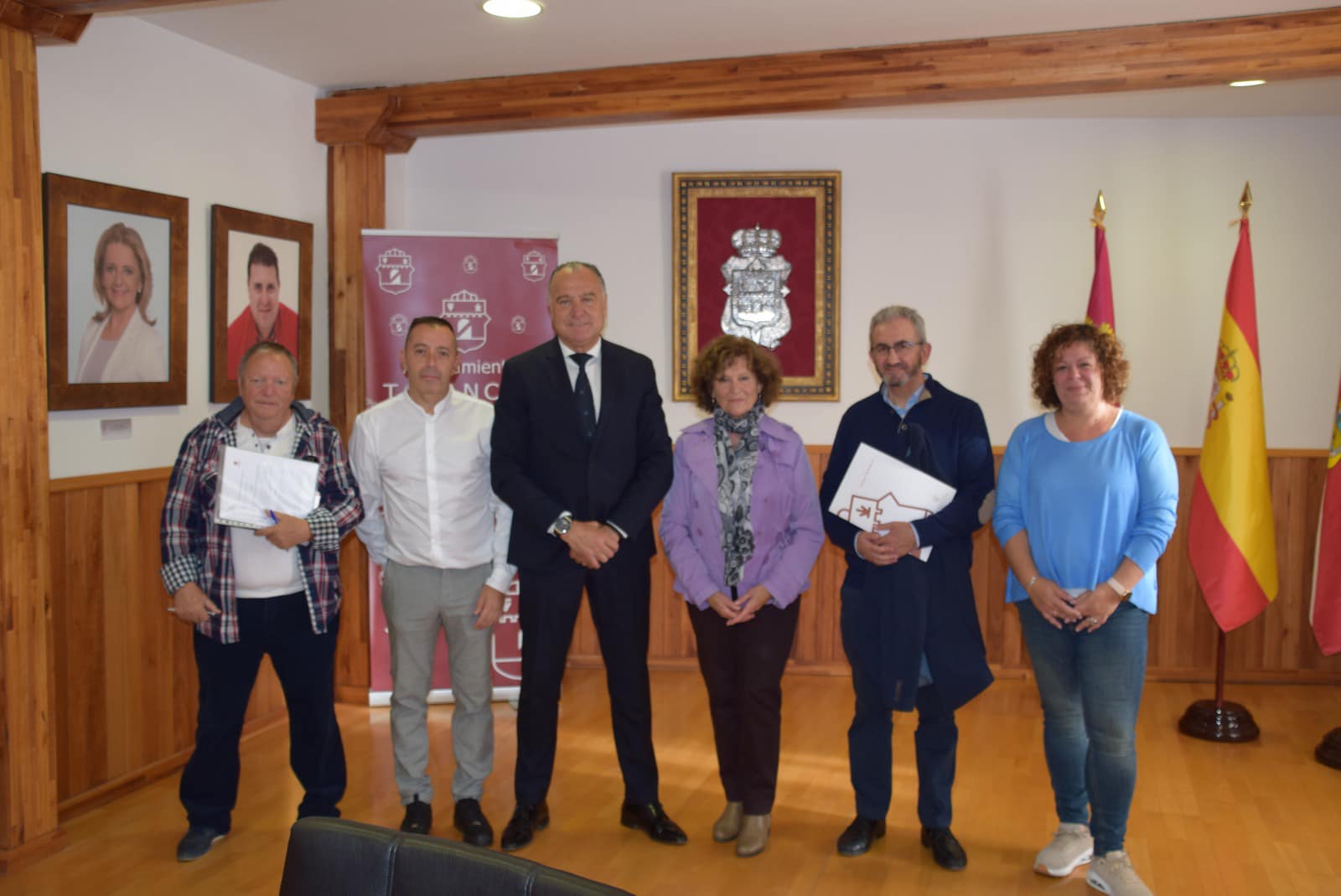 Acto de renovación del convenio del proyecto Compartir en el Ayuntamiento de Tarancón (Cuenca)