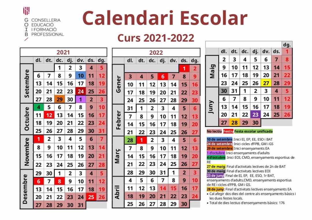 Calendario escolar