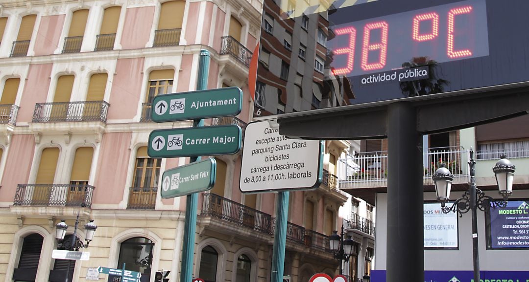 Termómetro en la ciudad de Castelló