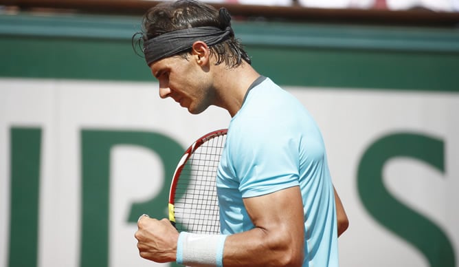 Rafa Nadal, durante una de sus últimas finales en Roland Garros