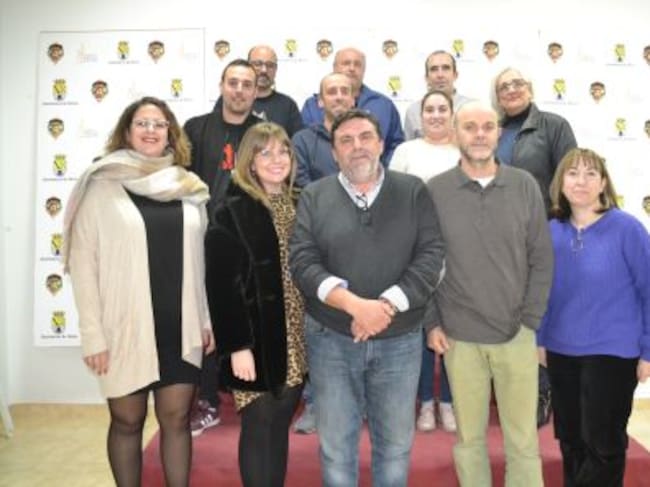 Recibimiento al Fallero Ejemplar 2019 en la sede de la JLF de Dénia.