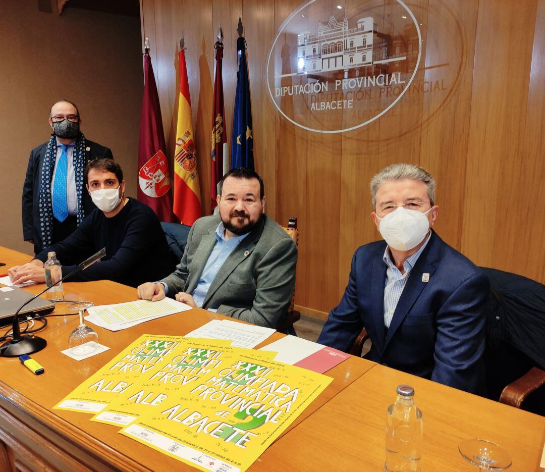 Presentación de la XXXII Olimpiada Matemática en la Diputación de Albacete. 