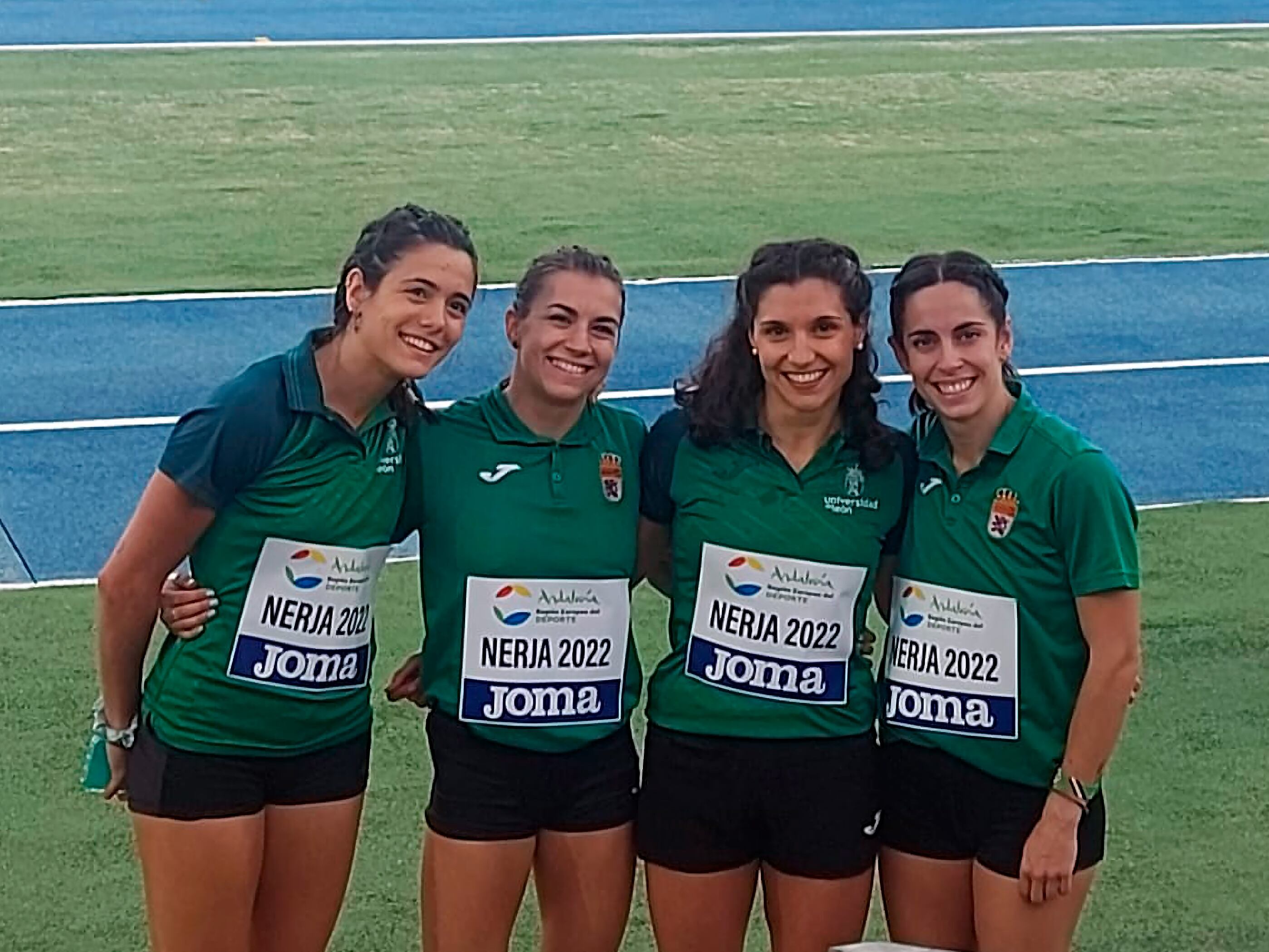 Alicia, Ángela, Nora y Clara, integrantes de un relevo de plata