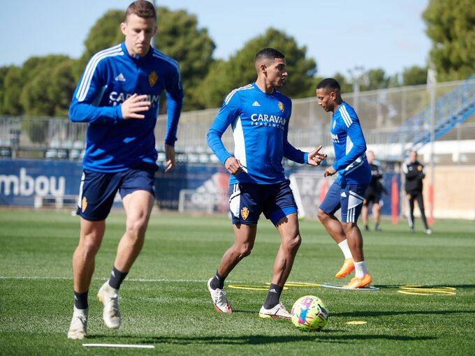 Carlos Nieto durante un entrenamiento en la Ciudad Deportiva