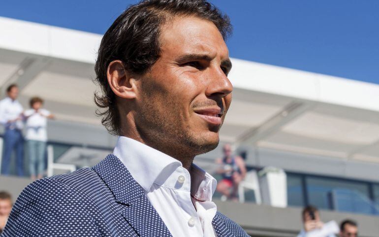 Rafael Nadal, en el acto de graduación de su academia en Manacor