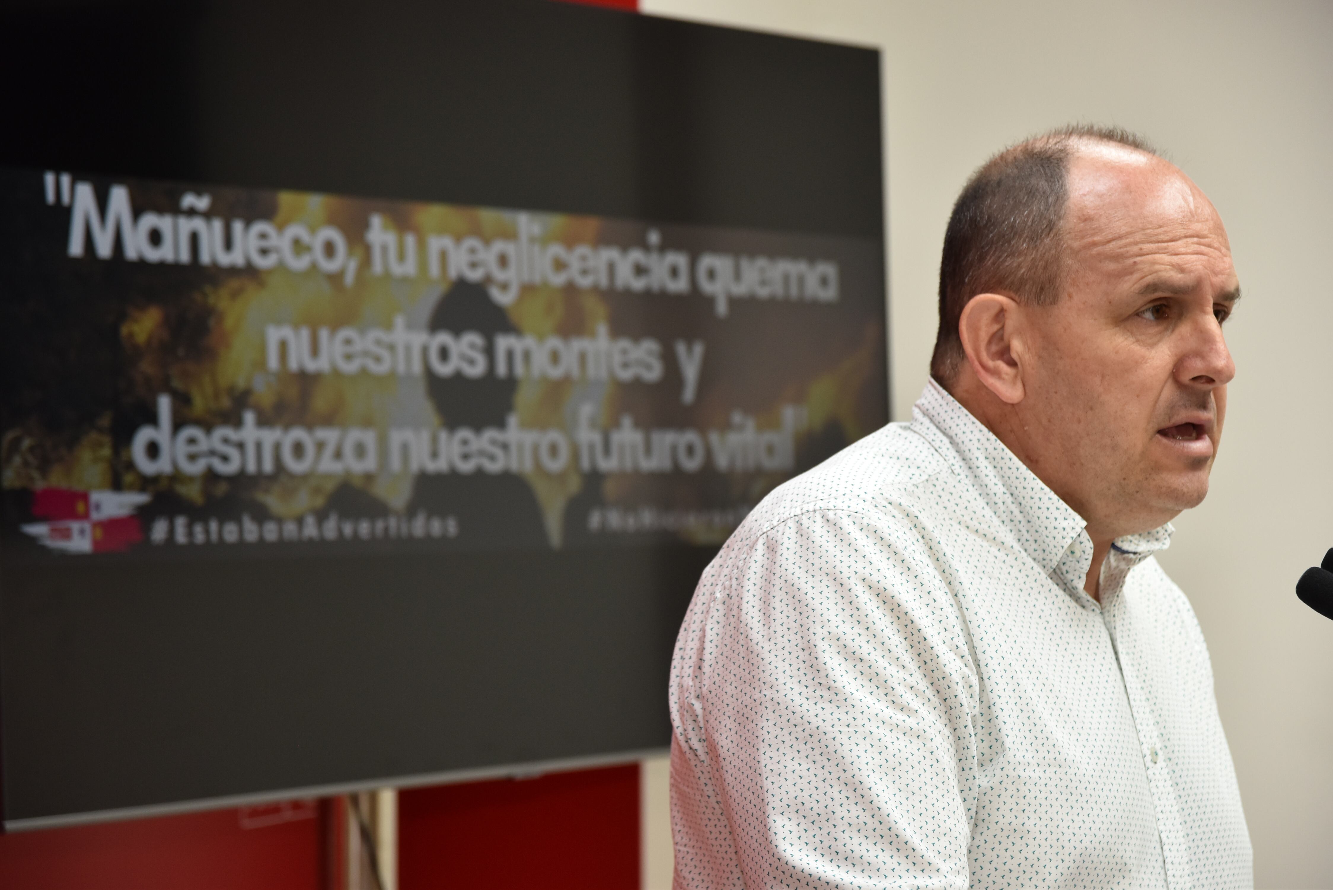 José Luis Aceves, secretario general del PSOE de Segovia y diputado nacional, en rueda de prensa