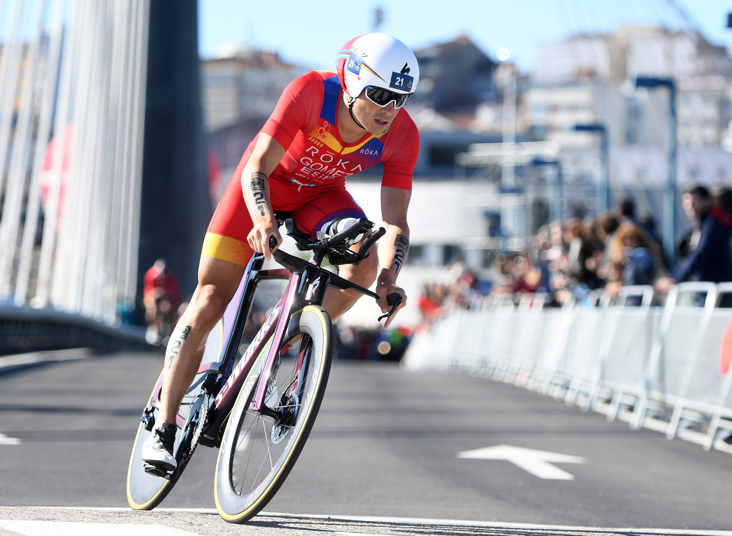 Javier Gómez Noya en el Triatlón de Pontevedra