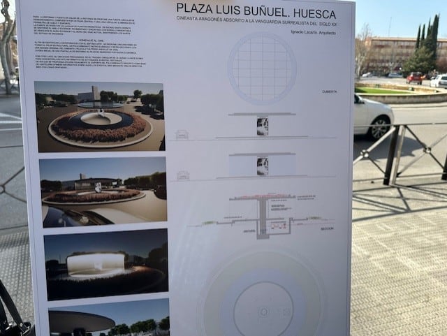 Proyecto fuente de la plaza Luis Buñuel en Huesca