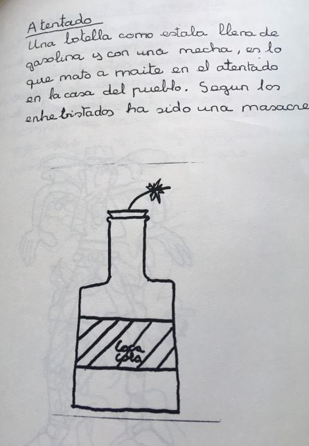 Crónica estudiantil del atentado contra la casa del pueblo de Portugalete