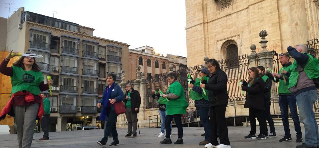 Uno de los actos realizados por la Plataforma de Afectados por la Hipoteca, previos a la crisis del coronavirus.