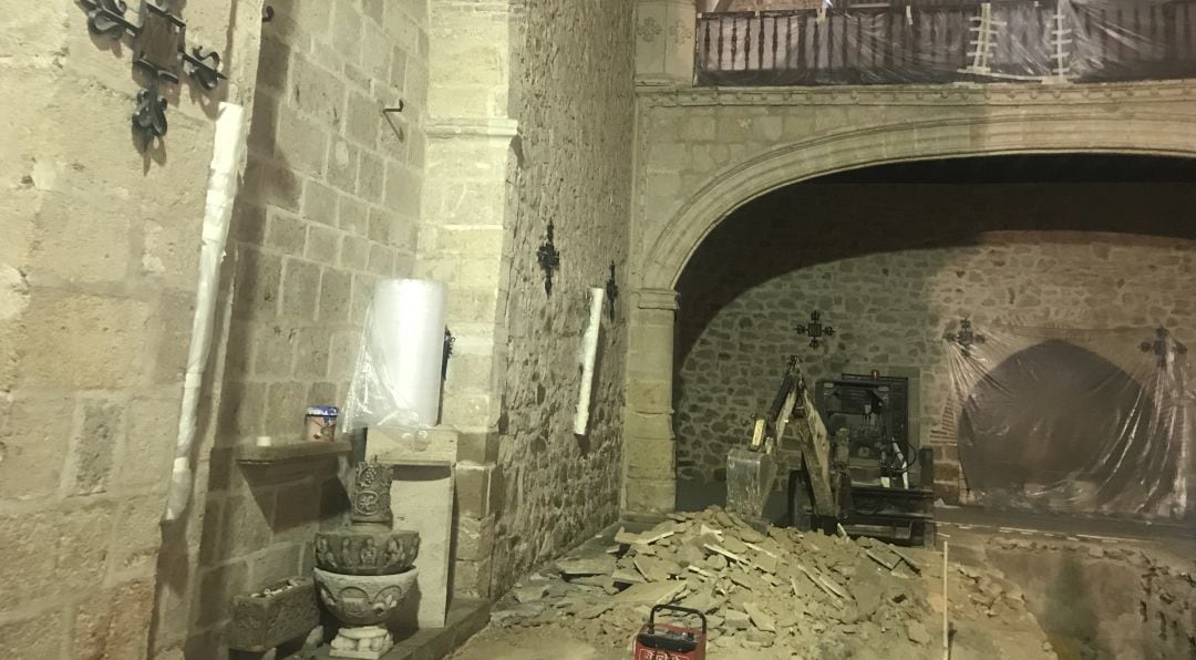 Estado de las obras de la Iglesia de la Asunción de Valdepeñas (Ciudad Real) 