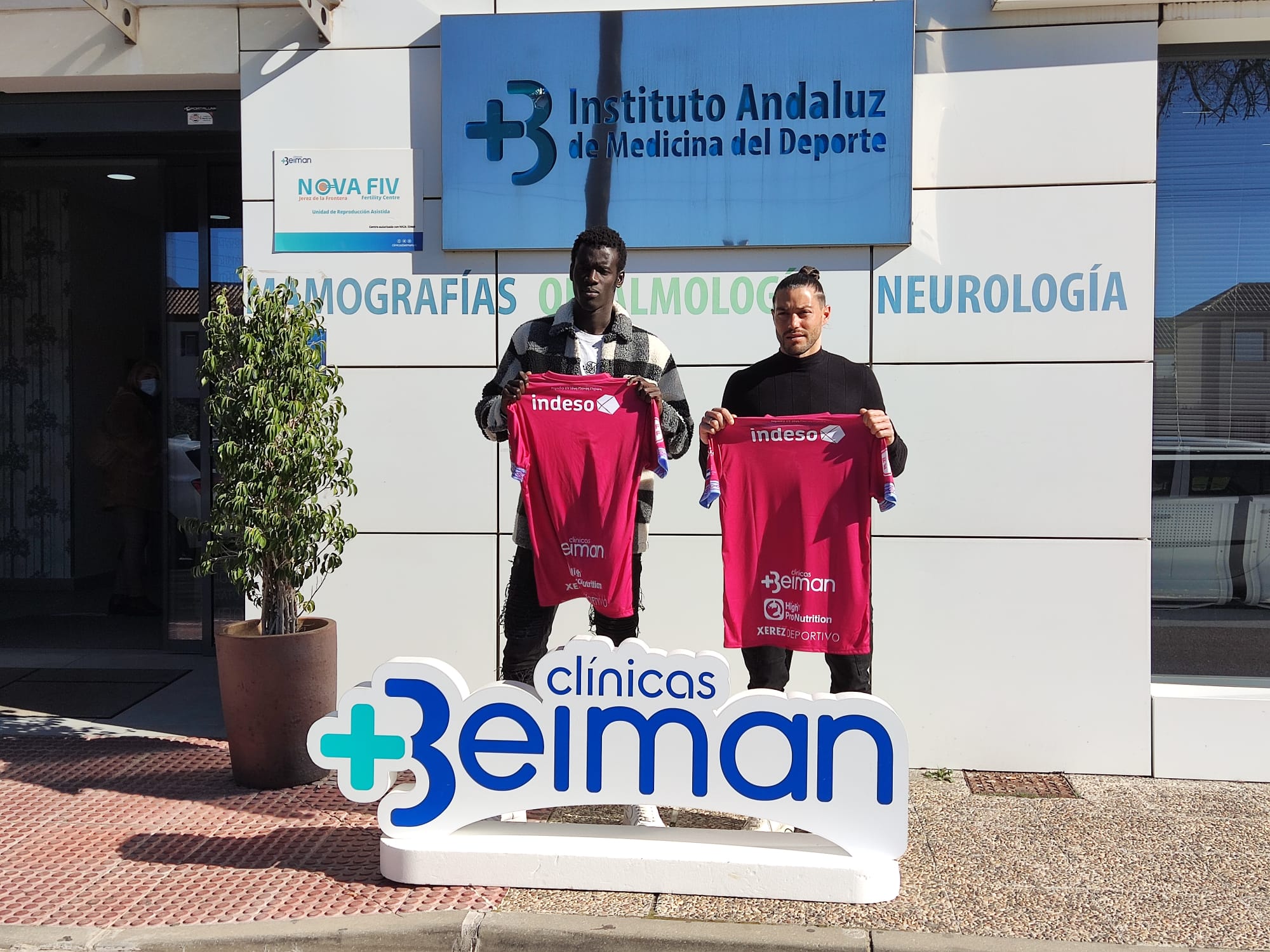 Cheikh y Agudo durante su presentación