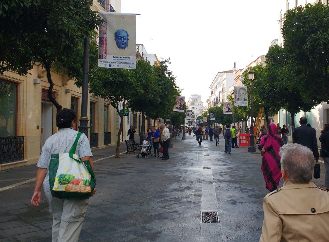 Calle Larga en el centro de Jerez