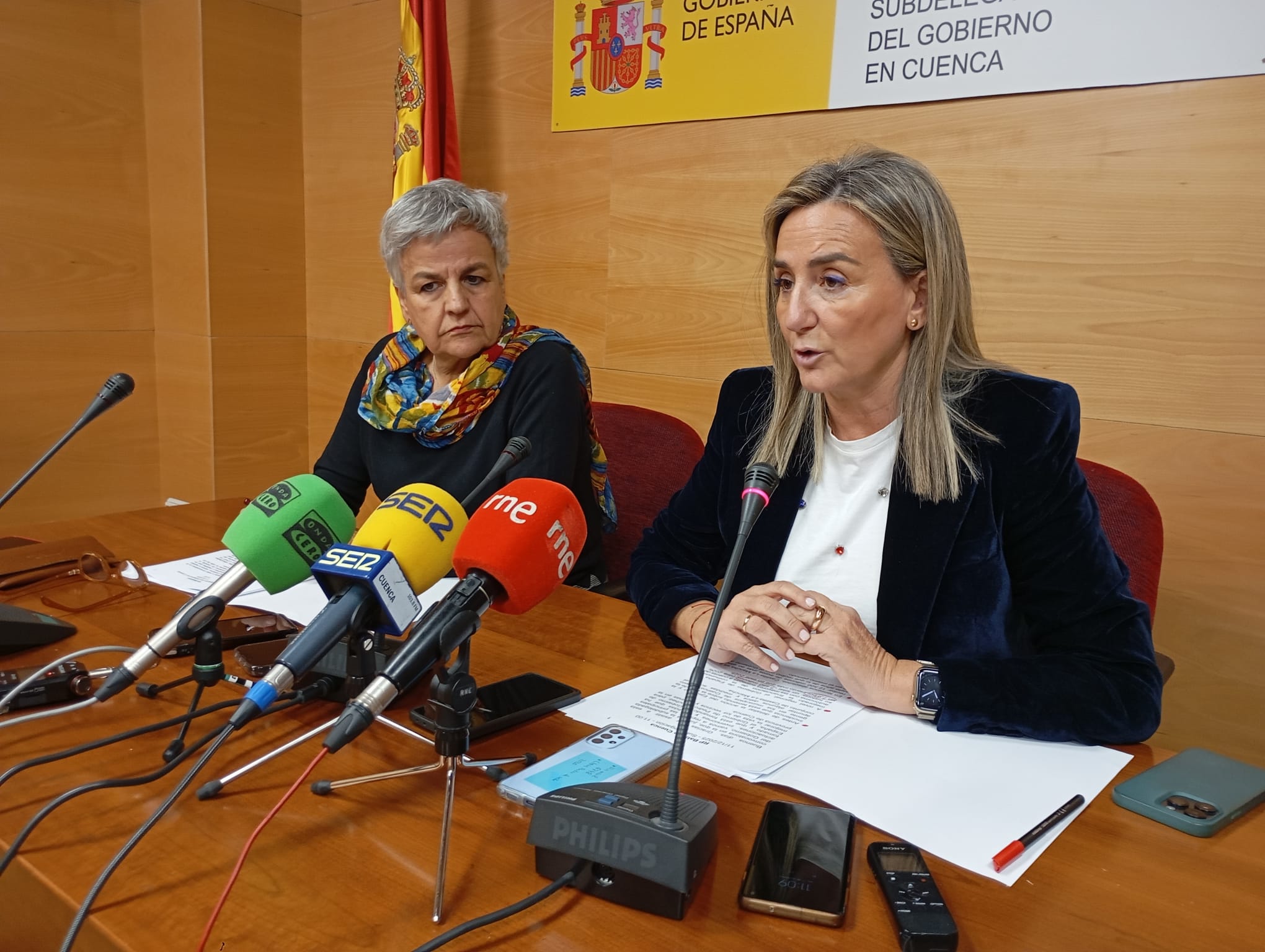 Mari Luz Fernández y Milagros Tolón