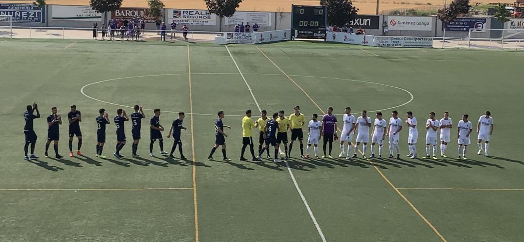 Imagen del partido de ida en Illescas (0-1) Gol de Fran Santano