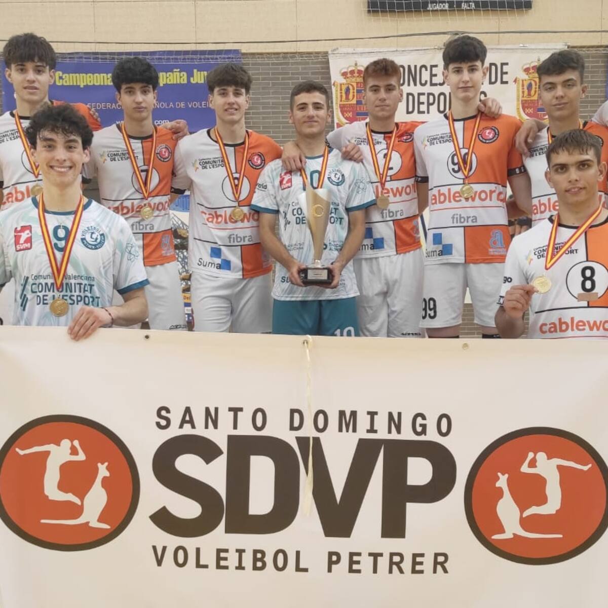 El Santo Domingo Volei juvenil se vuelve a proclamar campeón de España