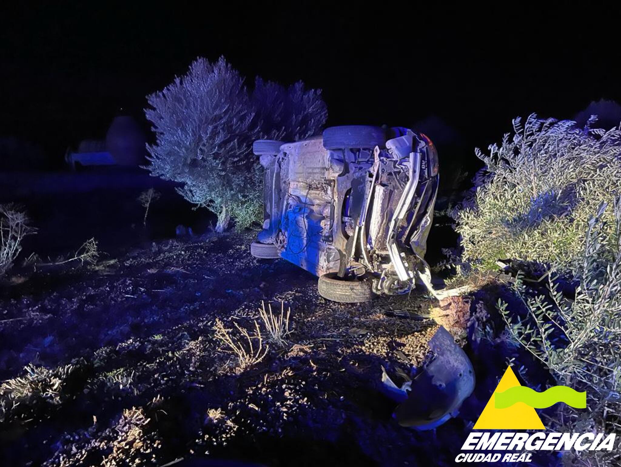 Vuelco del vehículo en Manzanares