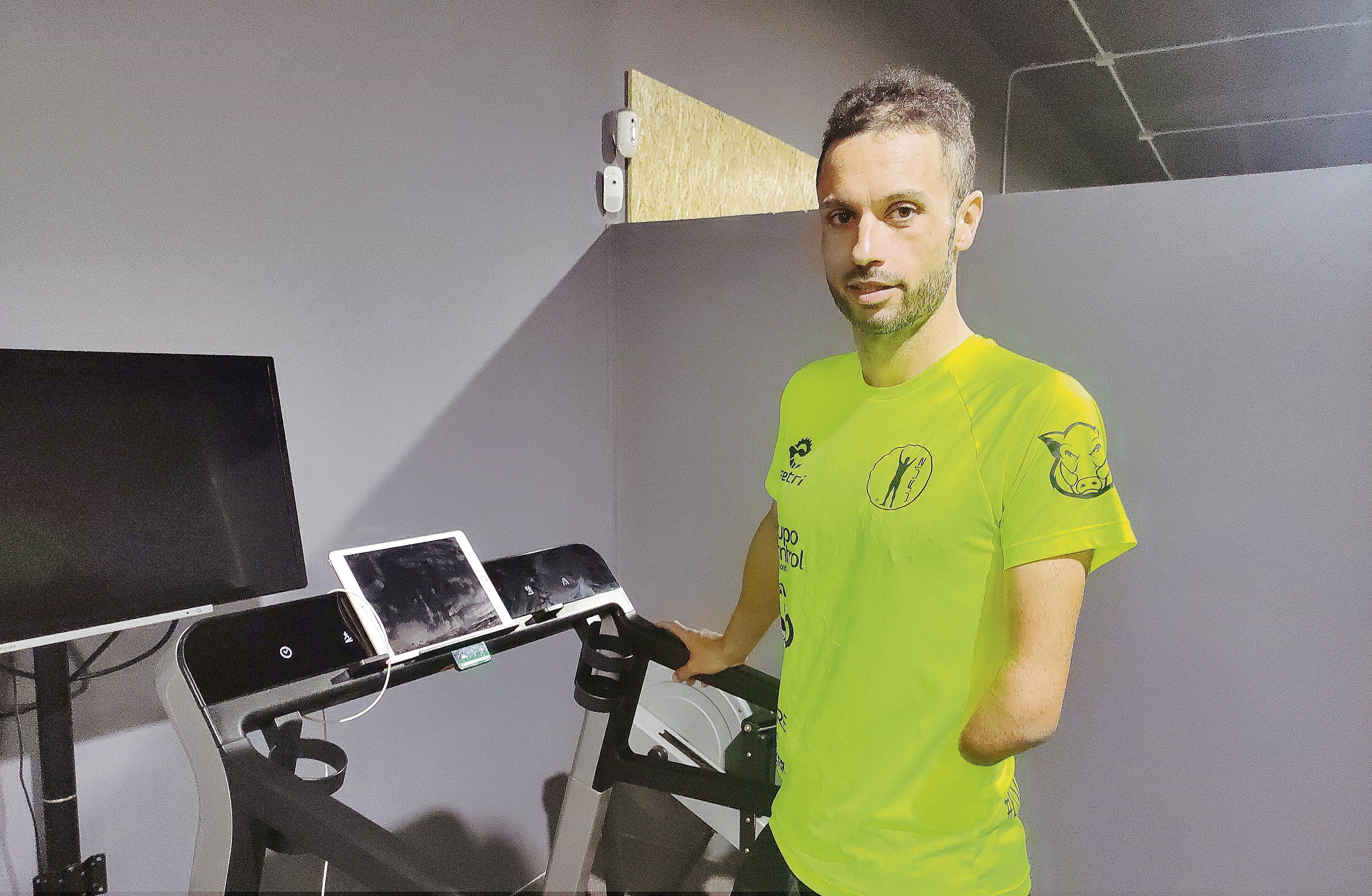 Jairo Ruiz en ‘GO Training Center’, donde hace un trabajo especial para prevenir lesiones.