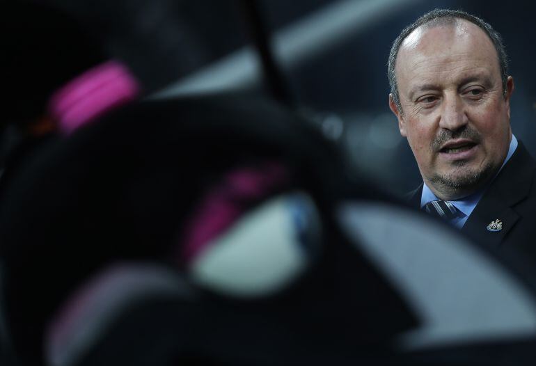 Benítez, durante un partido con el Newcastle