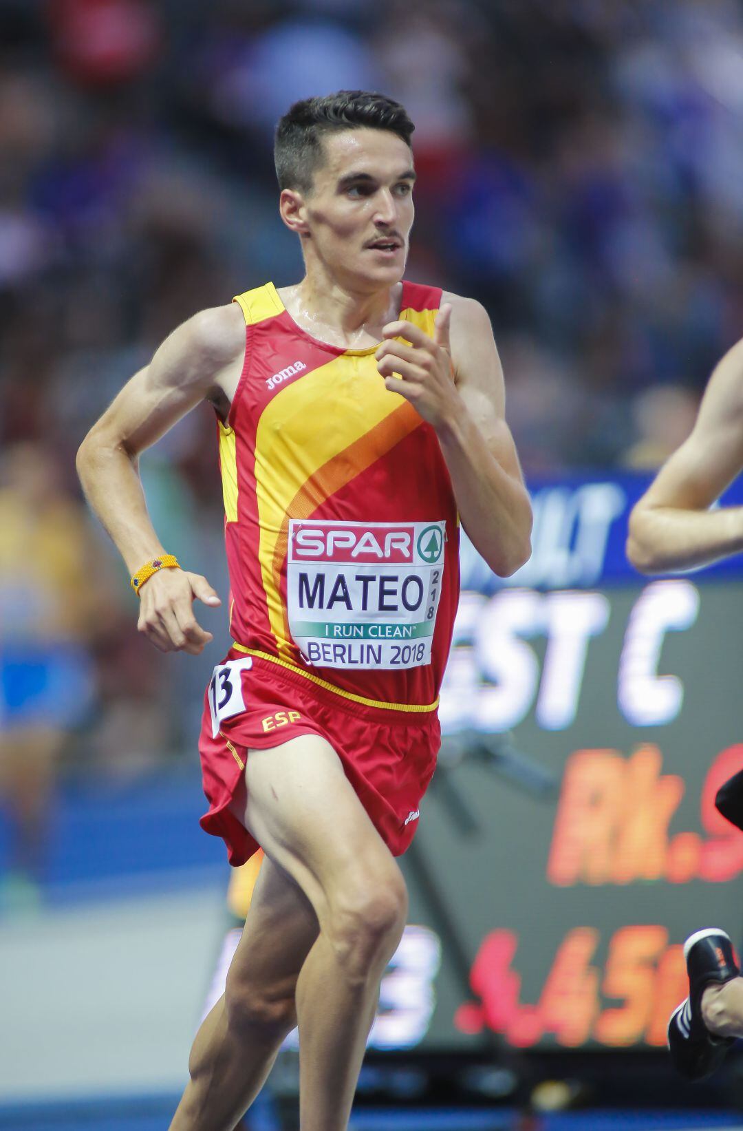 Daniel Mateo, durante una competición internacional.