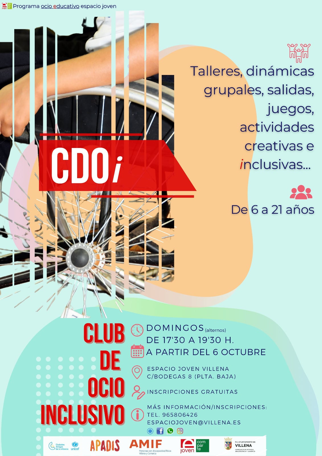 Actividades club de ocio inclusivo