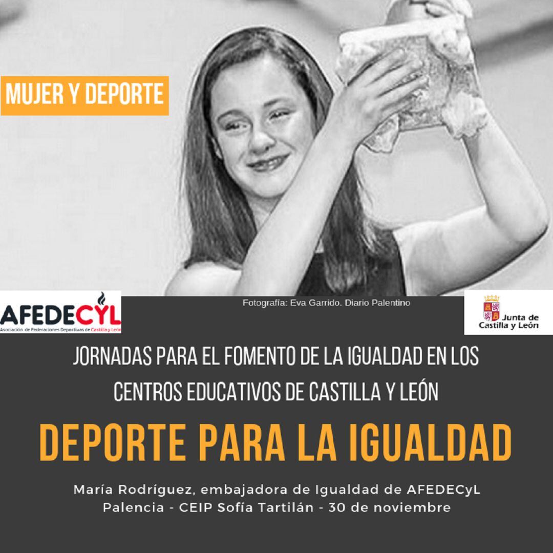 María Rodríguez, deportista palentina, elegida embajadora de igualdad