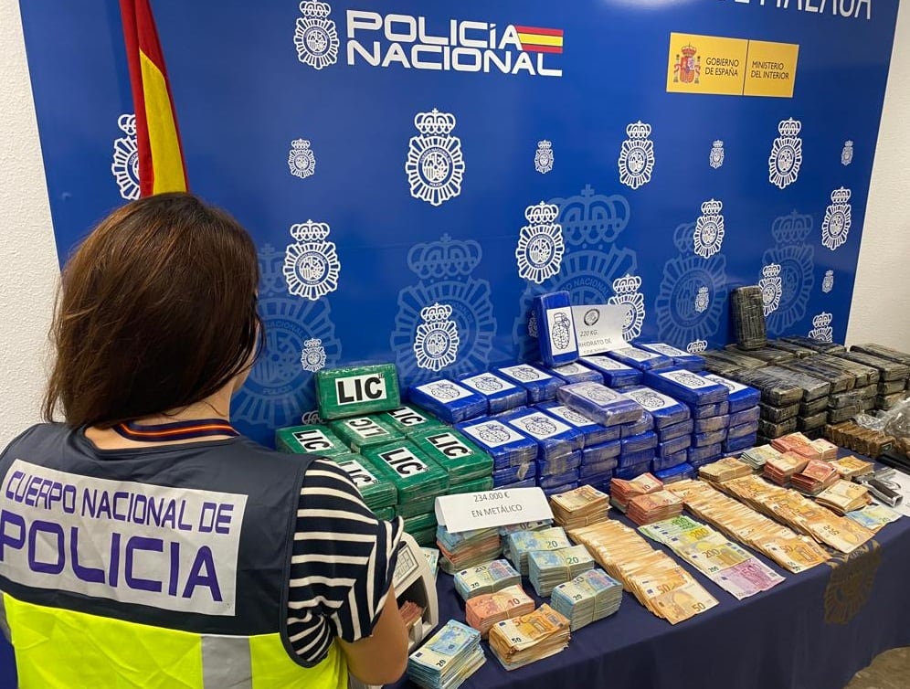 Cocaína intervenida en la operación &quot;papito&quot;