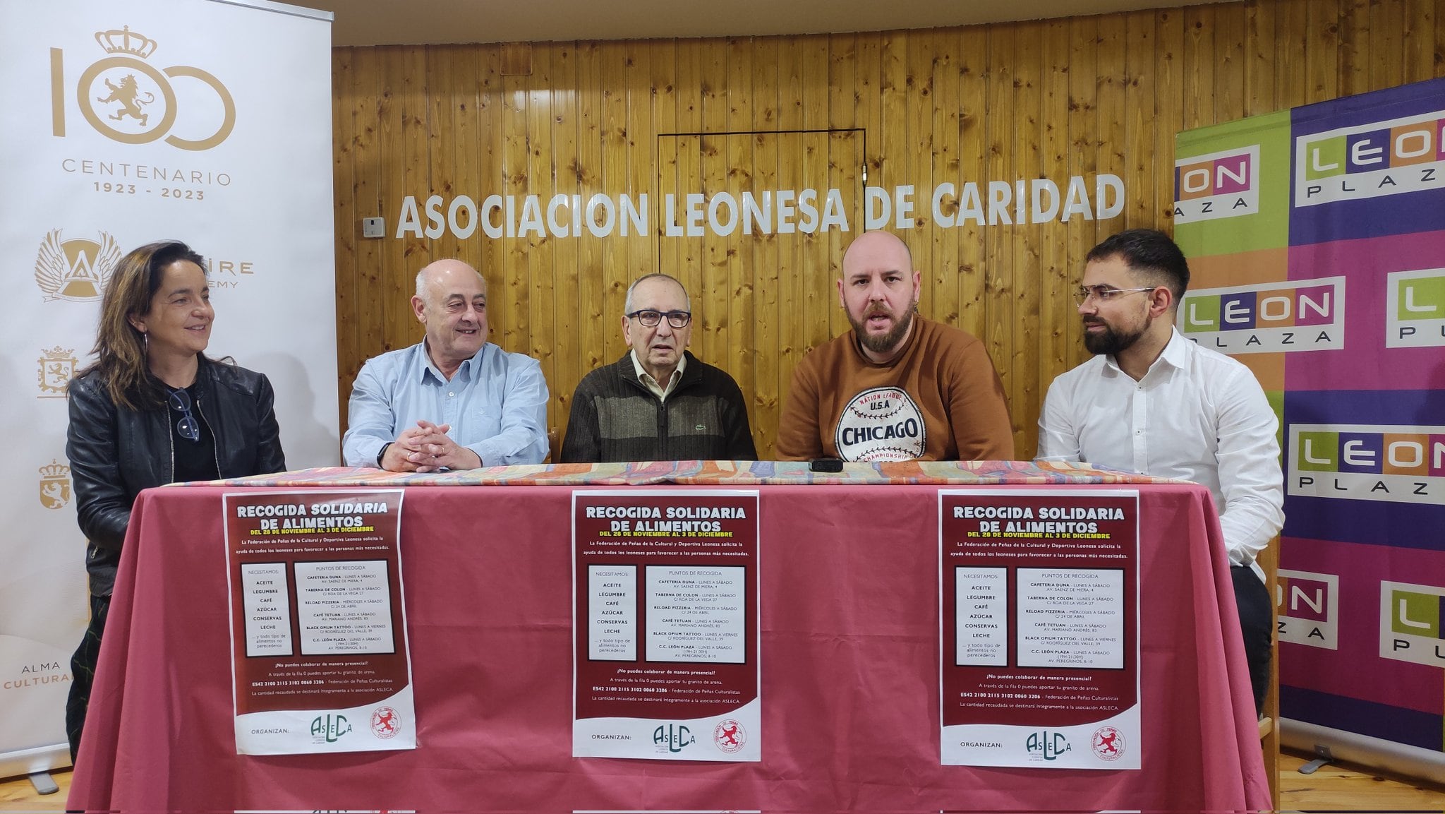 Presentación del acto solidario con ASLECA