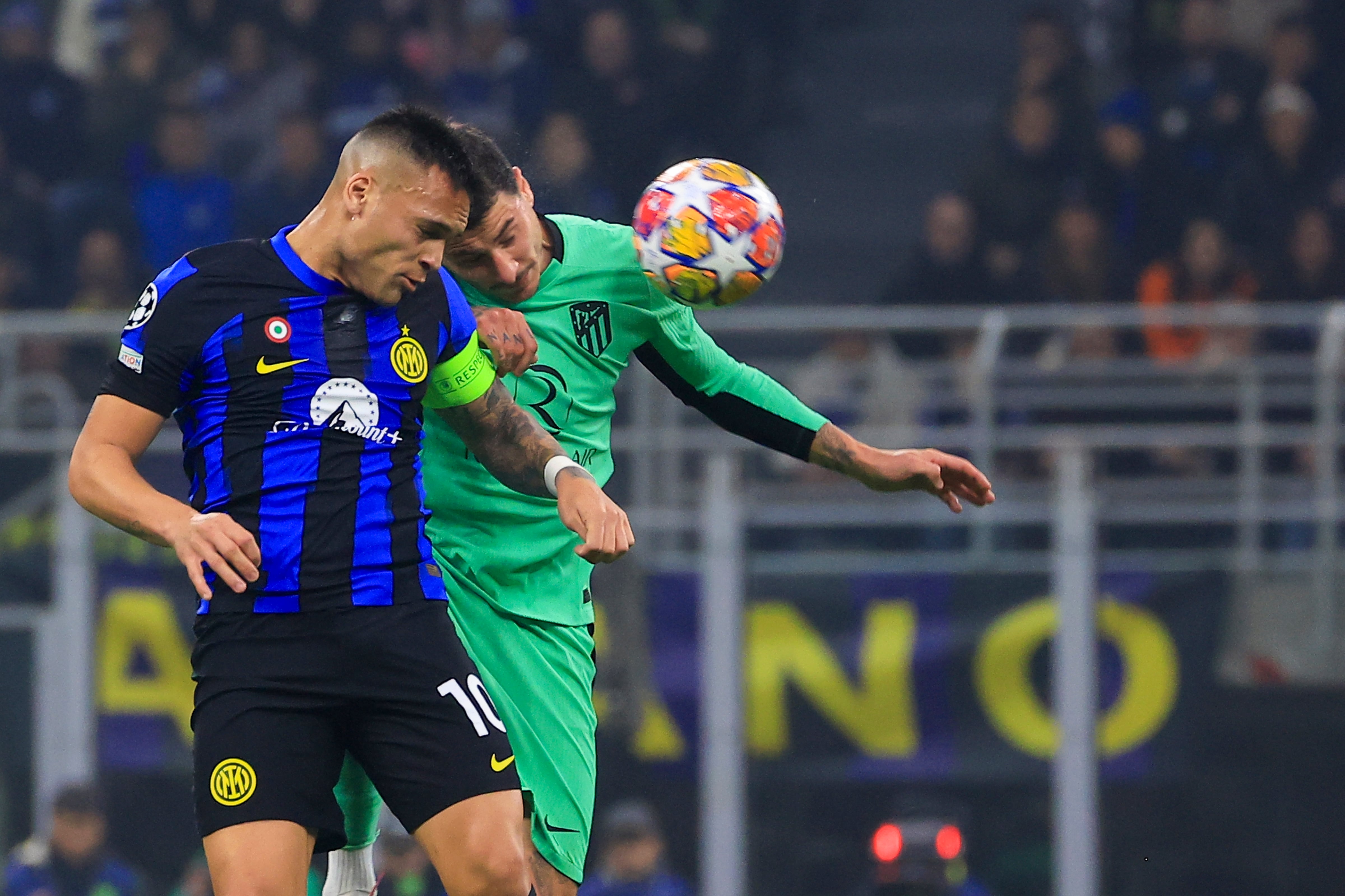 Imagen de la ida de octavos de final entre Inter de Milán y Atlético de Madrid. (Photo by Giuseppe Cottini/Getty Images)