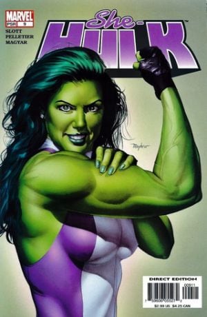 Portada de Mike Mayhew para She Hulk 9