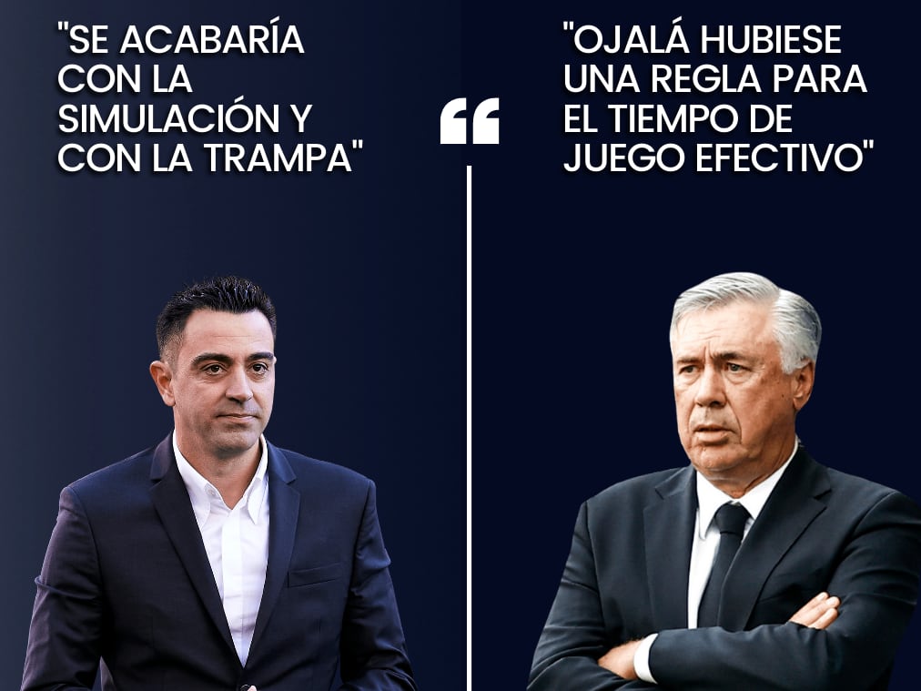 Xavi y Ancelotti, sobre el fútbol a tiempo parado