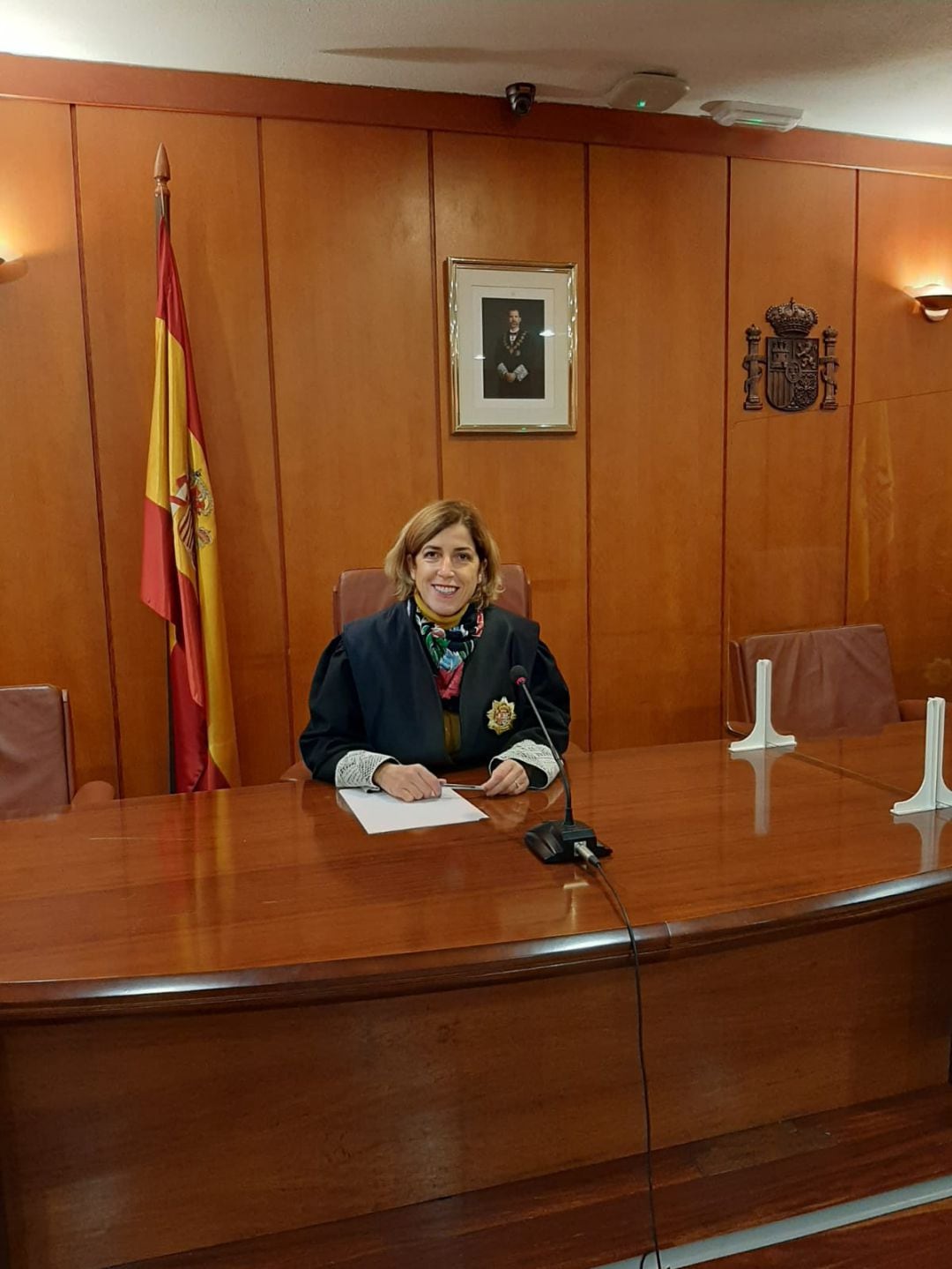Esther Castanedo, en la sala.