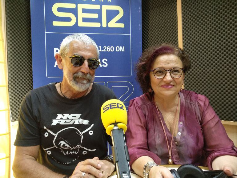 Mario Ocaña y Victoria Guerrero durante su participación en nuestro programa.