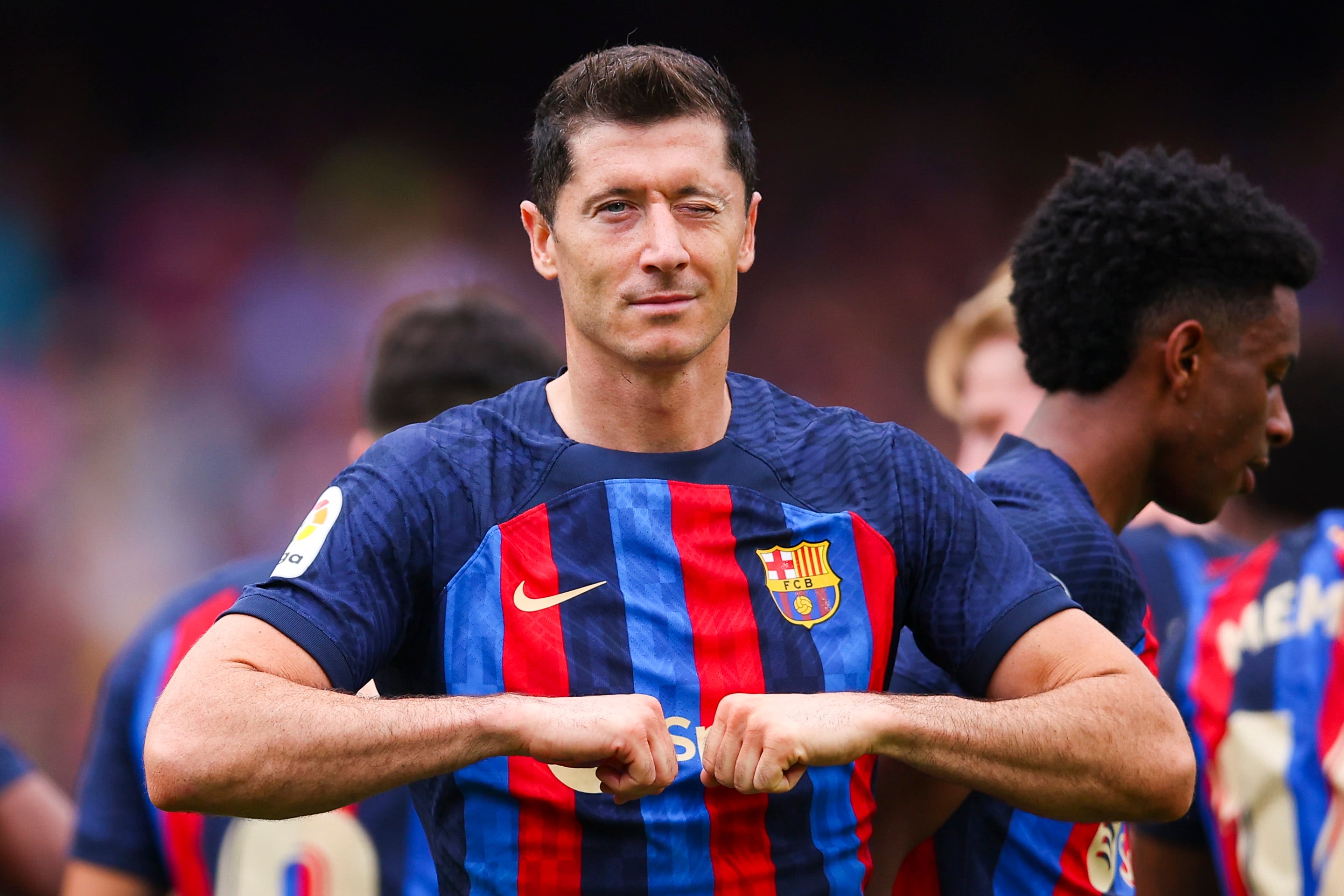 Robert Lewandowski, protagonista del FC Barcelona en este arranque de temporada (Photo by Eric Alonso/Getty Images)