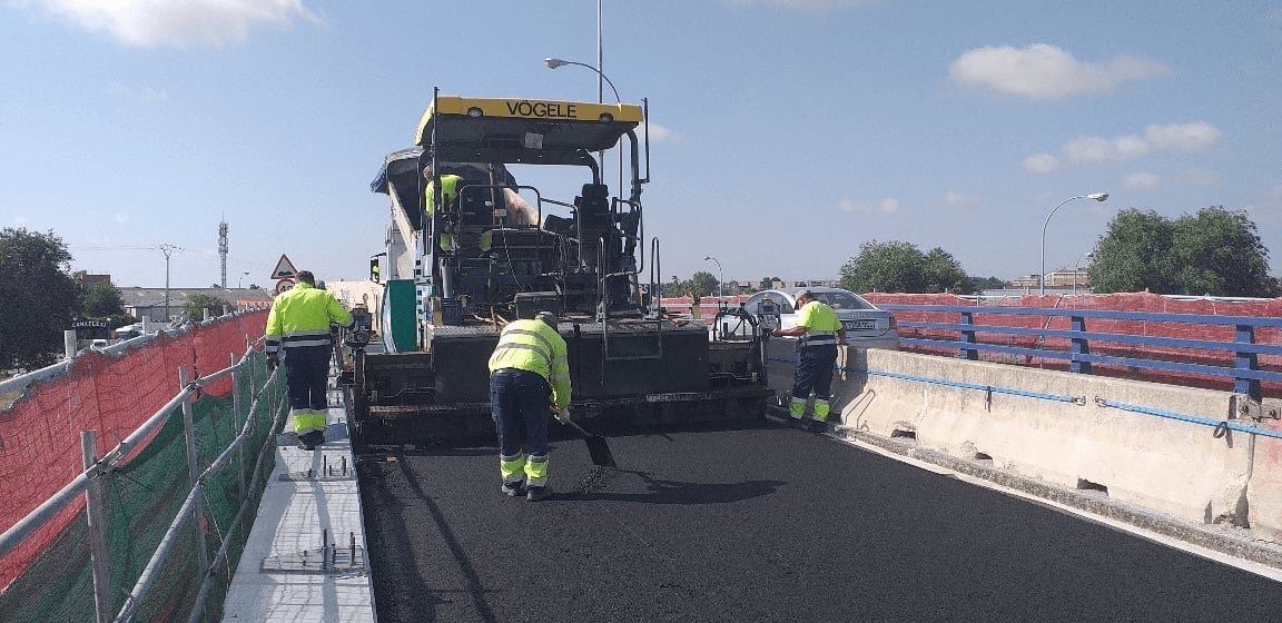 Obras de conservación en la A-42