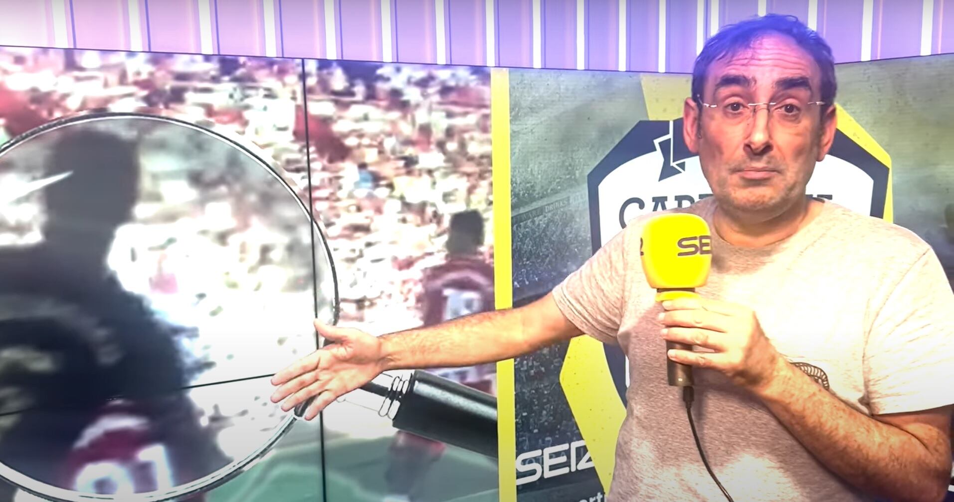 Iturralde González explicando la jugada de Bellingham en el Mediterráneo.