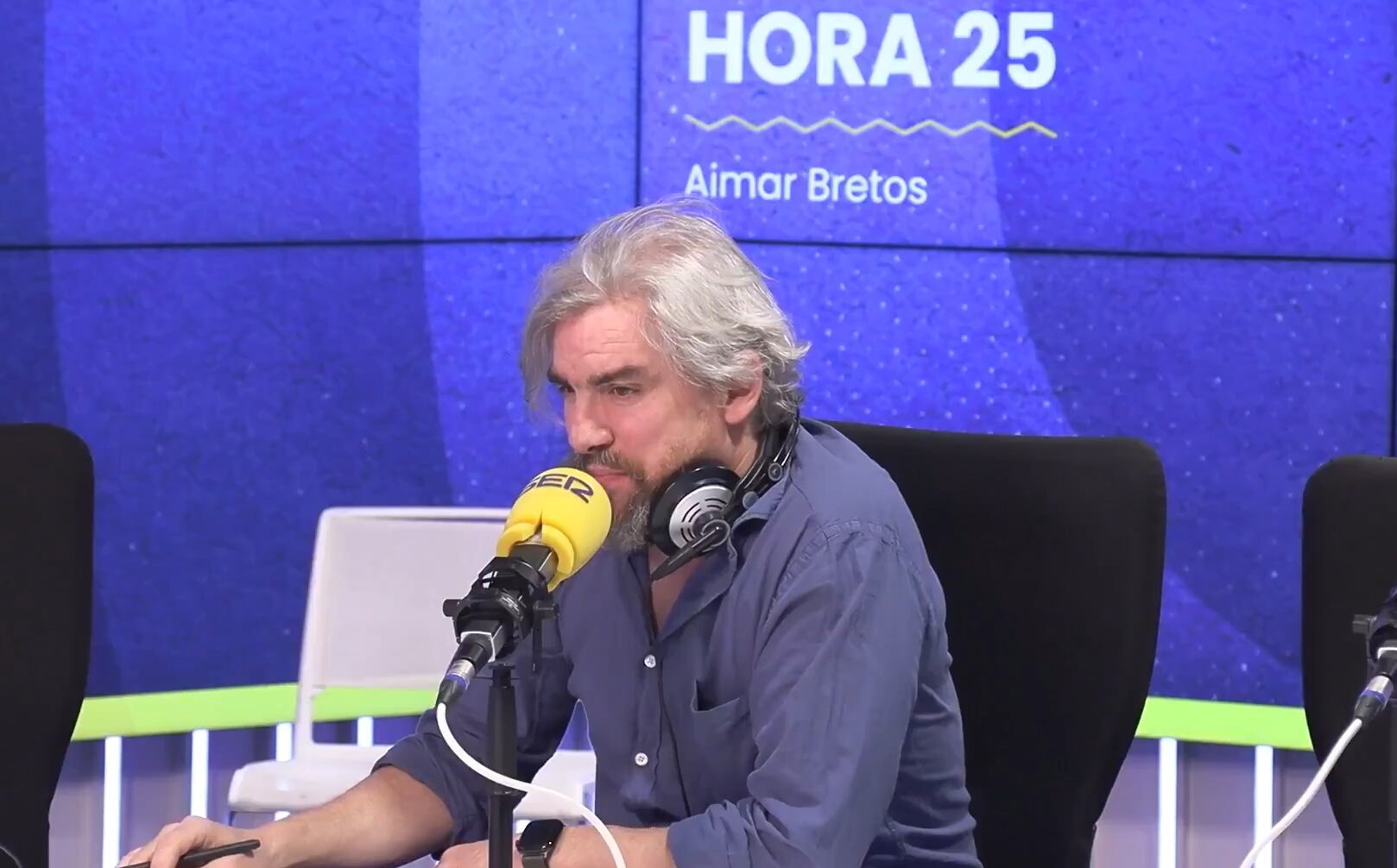 El sociólogo Jorge Lago, durante El Análisis de 'Hora 25' este viernes.