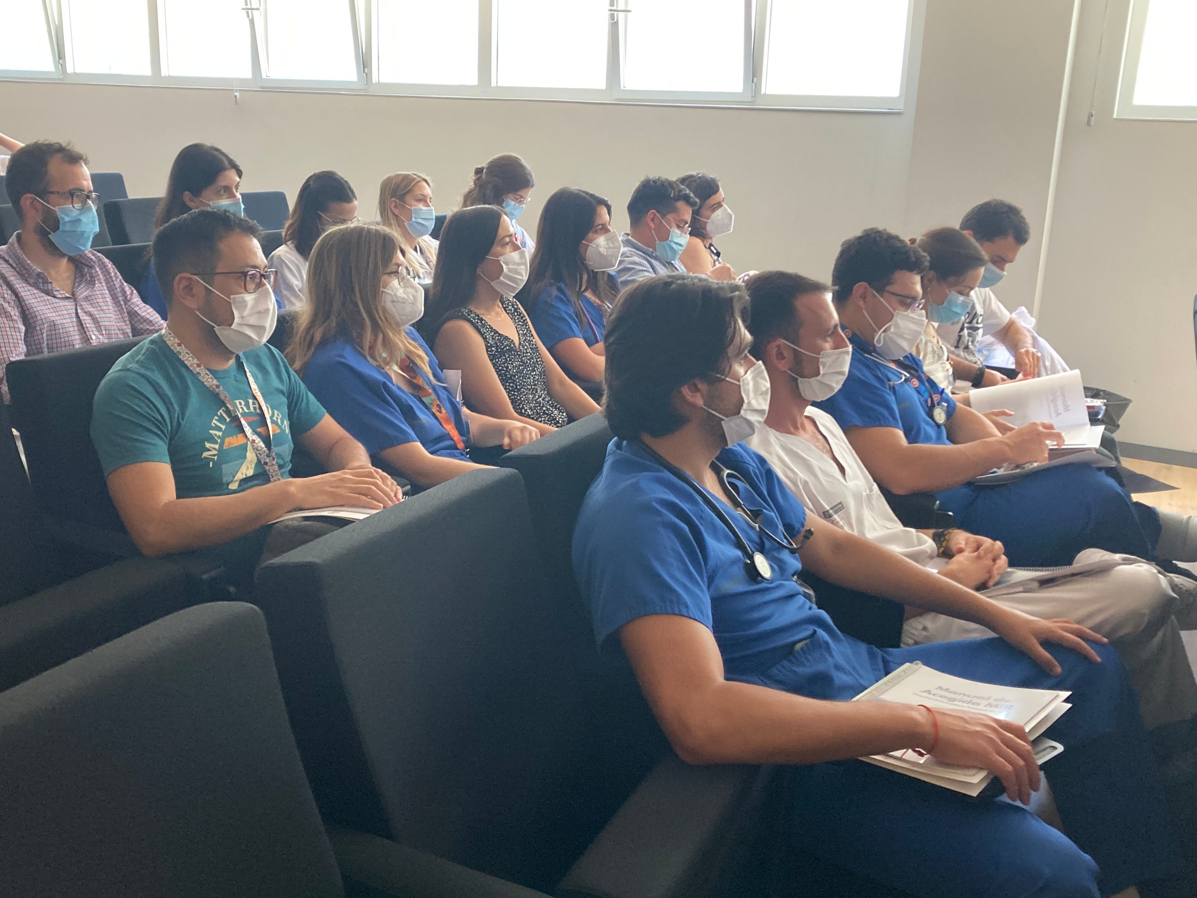 Residentes en el hospital Francesc de Borja de Gandia.