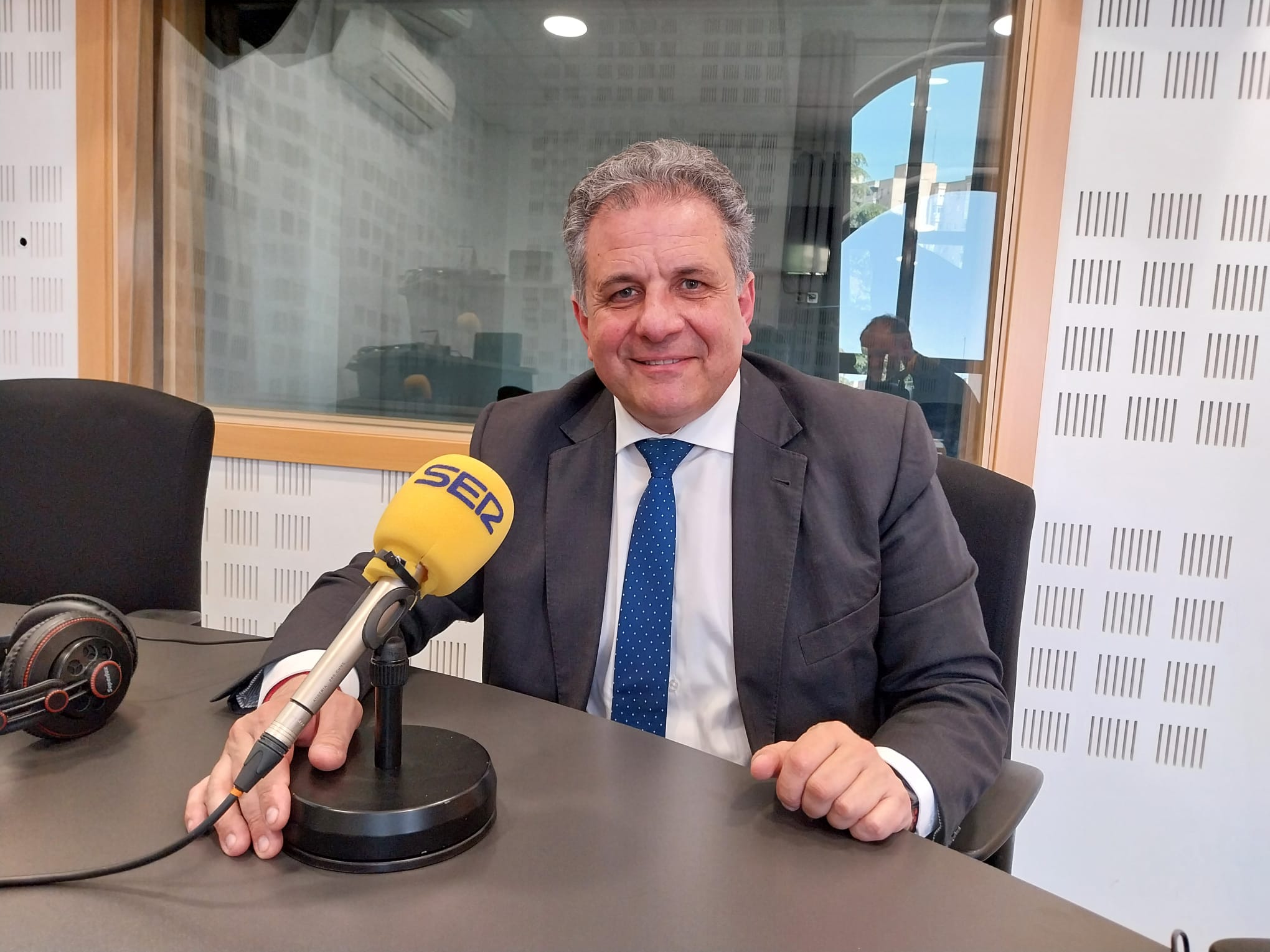 Ramón Jurado, alcalde de Parla, en los estudios de SER Madrid Sur.