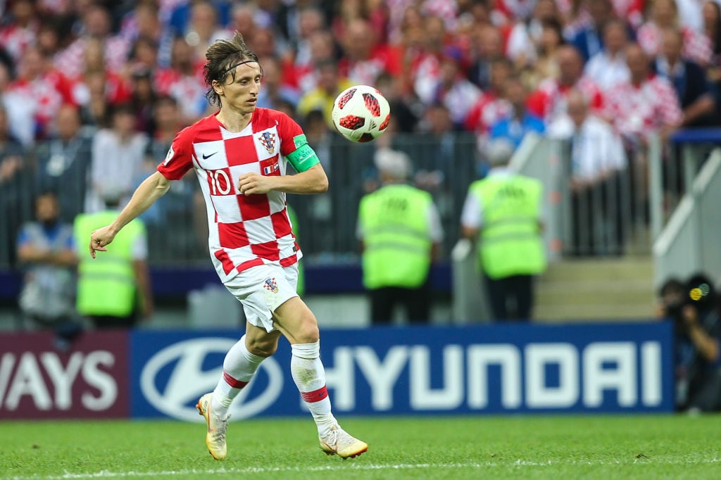 Luka Modric, durante la final del Mundial de Rusia 2018.