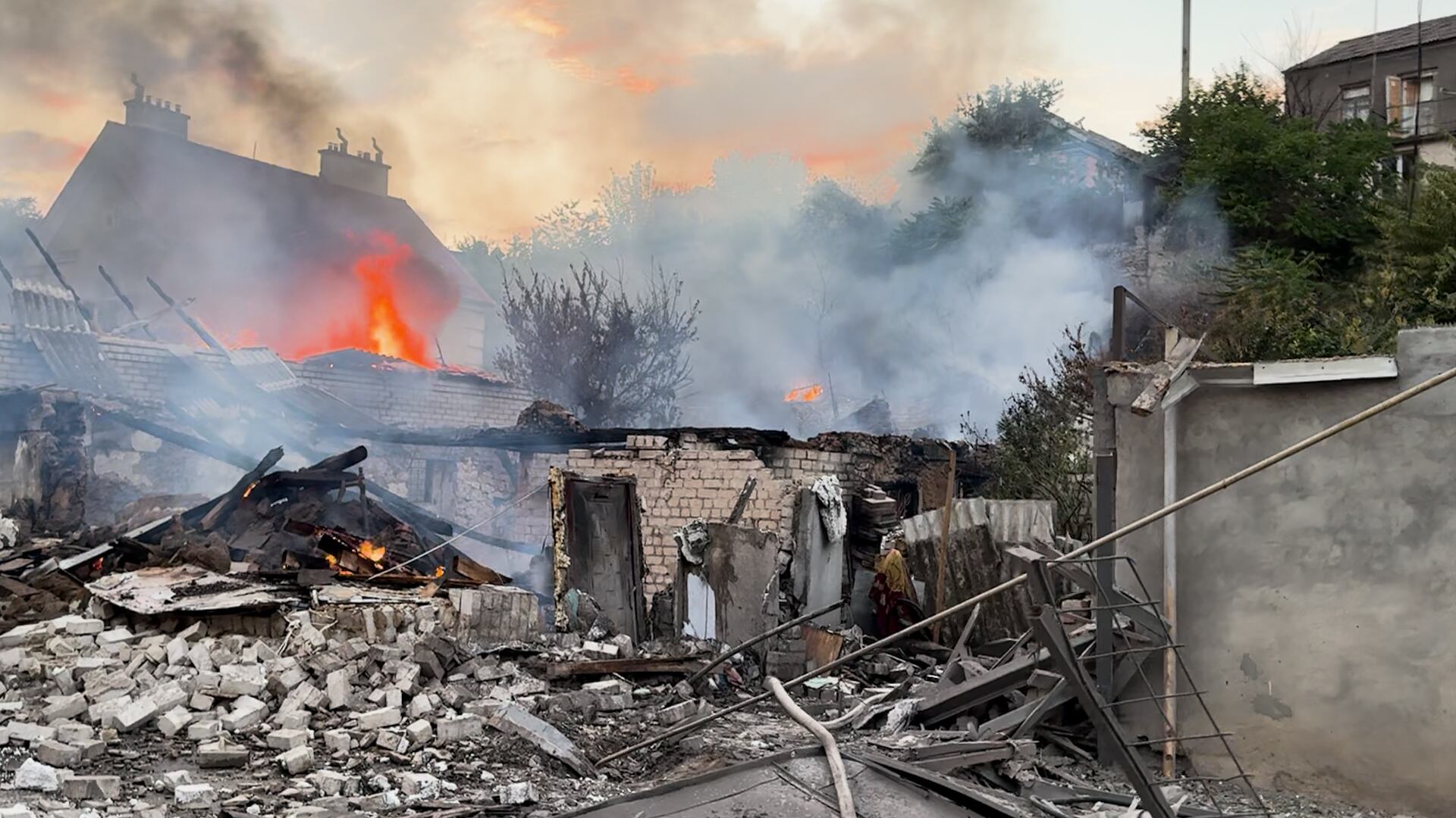 Daños en Ucrania tras los últimos ataques.