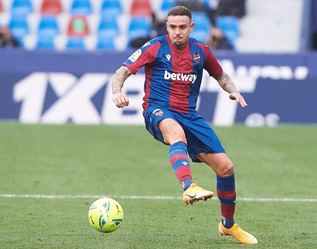 Roger Marti of Levante UD during the La Liga Santander 