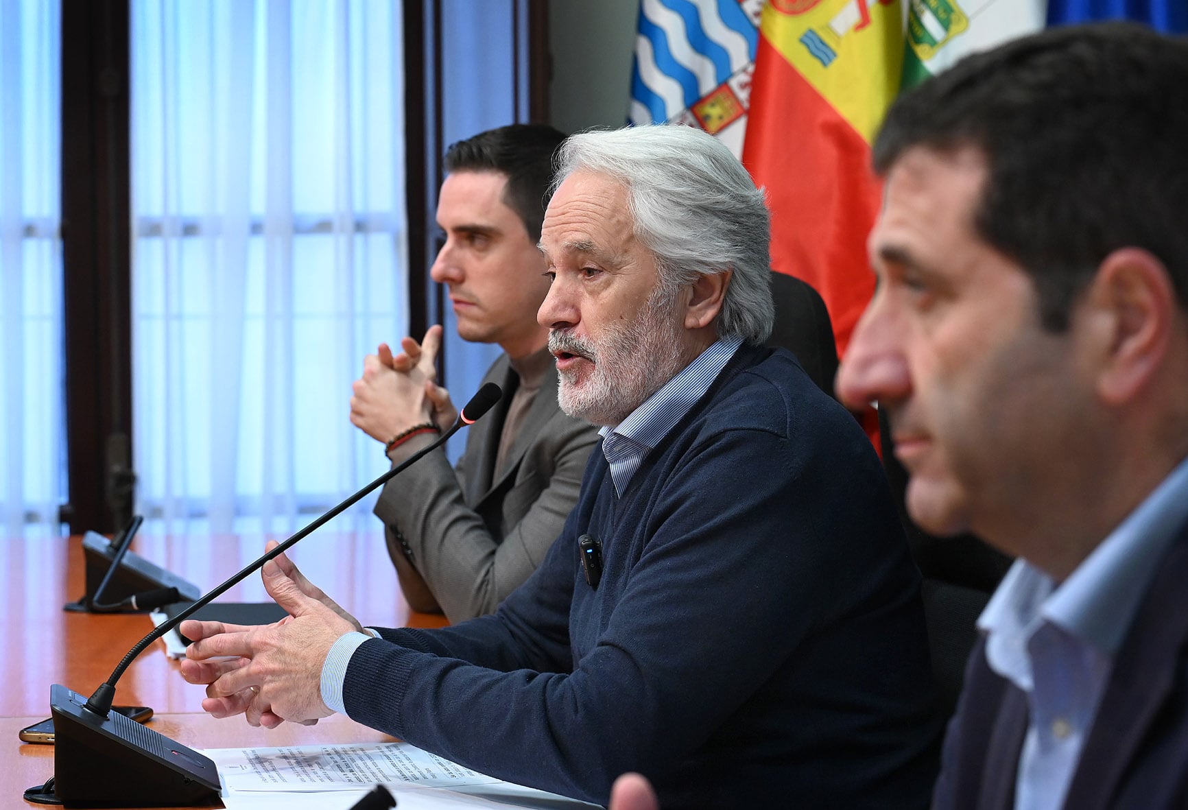 Agustín Muñoz junto a Ignacio Martínez y Jaime Espinar