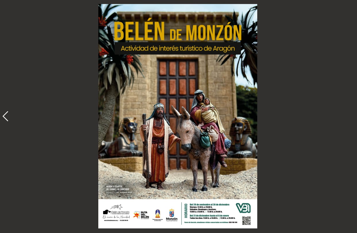 Cartel del Belén de Monzón