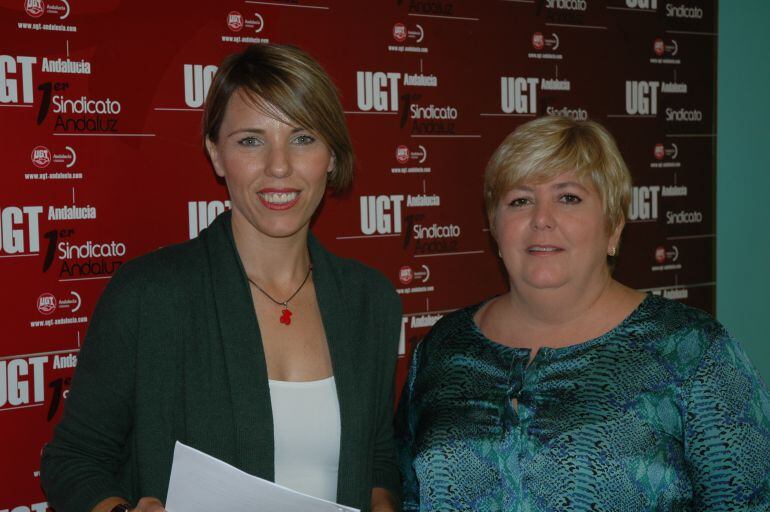 Isabel Araque, a la izquierda de la imagen