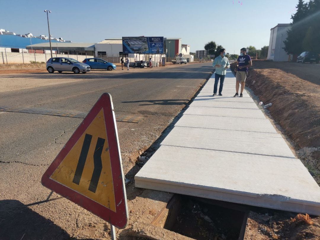 Estado actual en la zona de obras entre la Puerta de Castro y Santa Ana